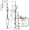 Hansgrohe Aqittura M91 Bateria kuchenna z wyciąganą wylewką z filtrem stal szlachetna szczotkowana 76800800